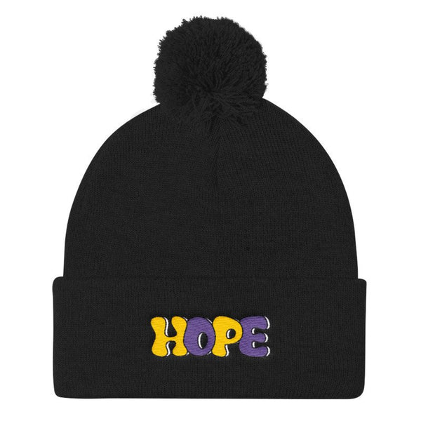 LGBT + HOPE POMPOM BEANIE