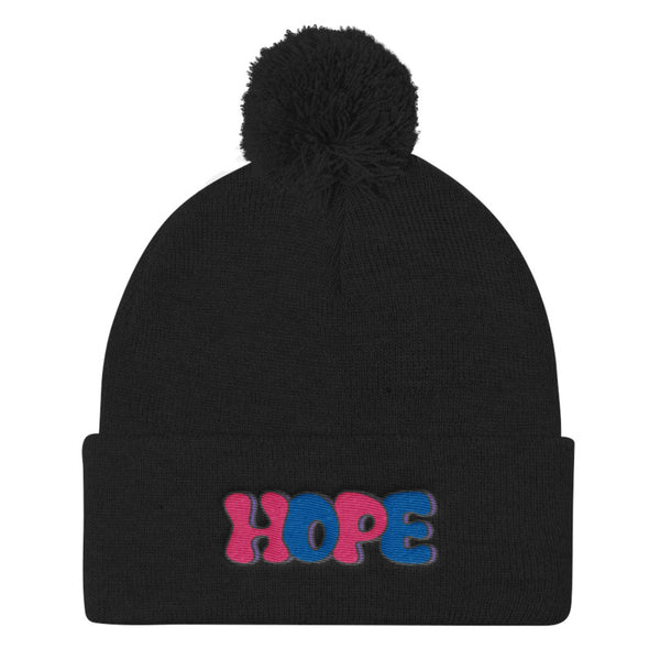 LGBT + HOPE POMPOM BEANIE