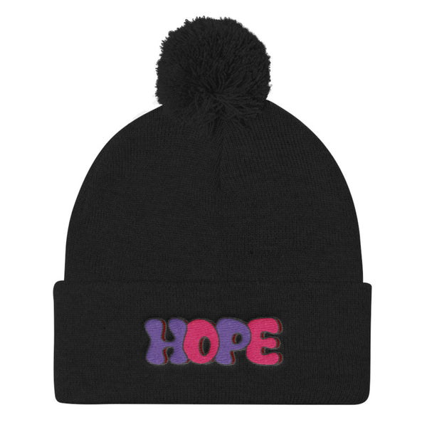 LGBT + HOPE POMPOM BEANIE