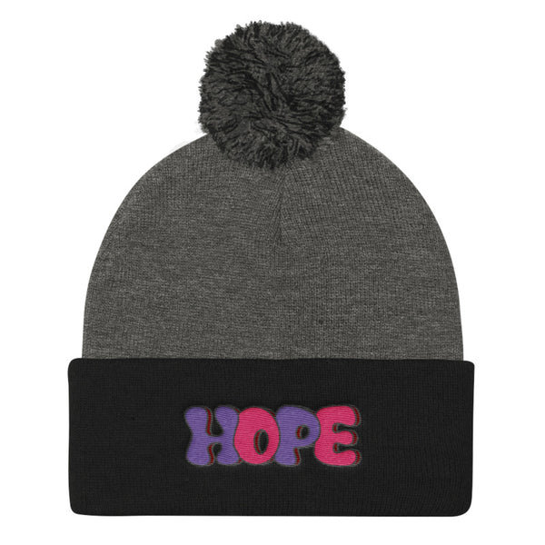LGBT + HOPE POMPOM BEANIE