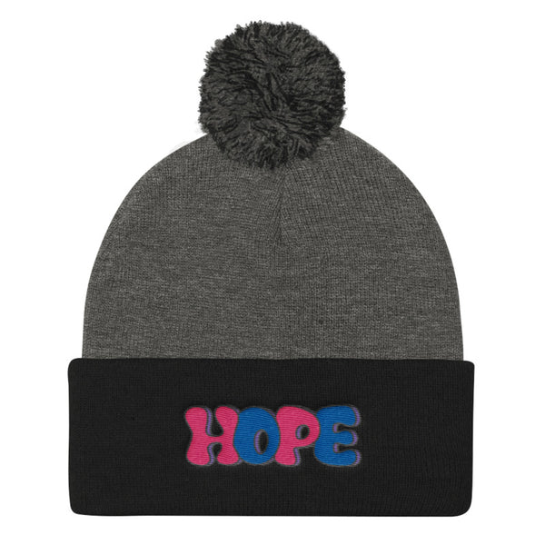 LGBT + HOPE POMPOM BEANIE