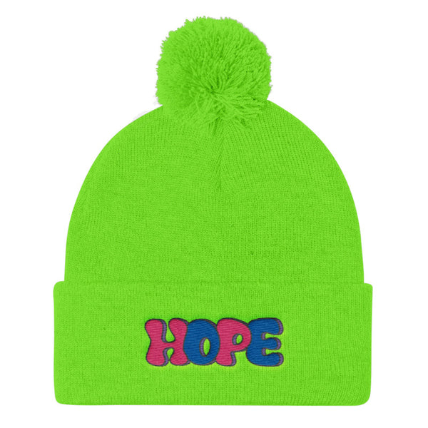 LGBT + HOPE POMPOM BEANIE