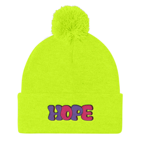 LGBT + HOPE POMPOM BEANIE