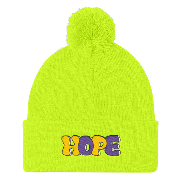 LGBT + HOPE POMPOM BEANIE