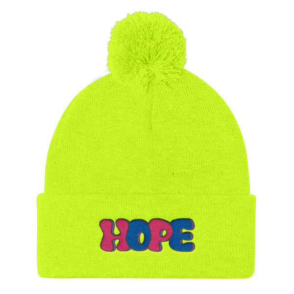 LGBT + HOPE POMPOM BEANIE