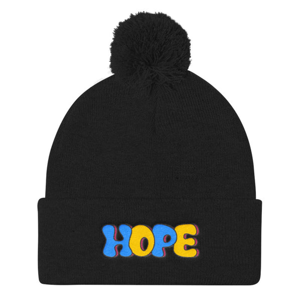 LGBT + HOPE POMPOM BEANIE