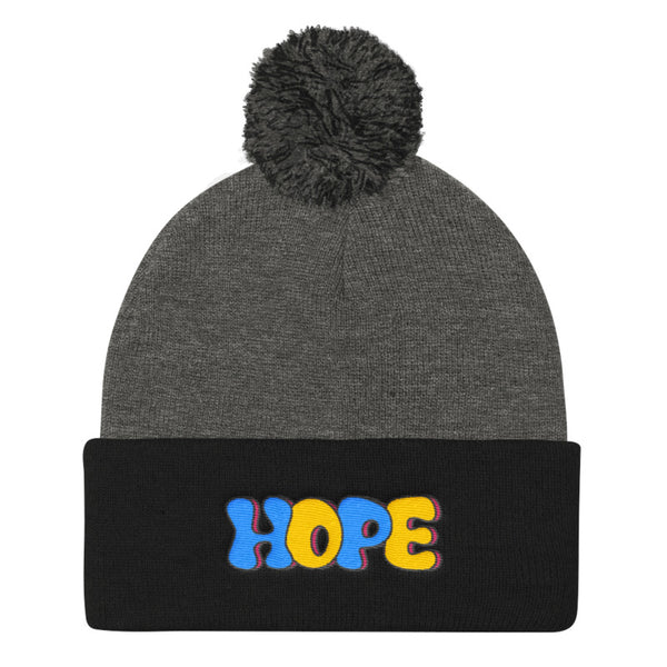 LGBT + HOPE POMPOM BEANIE