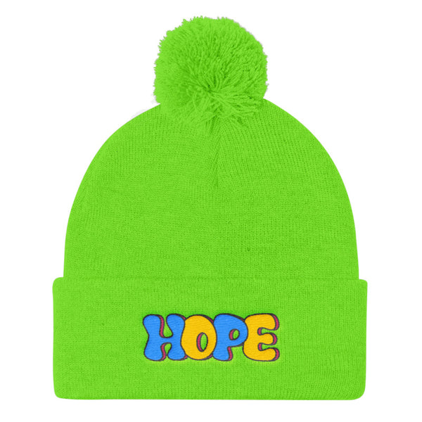 LGBT + HOPE POMPOM BEANIE