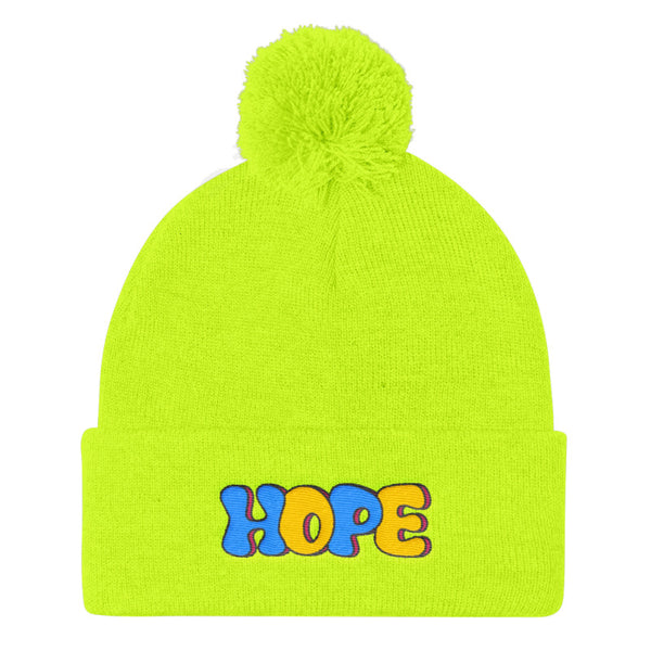 LGBT + HOPE POMPOM BEANIE