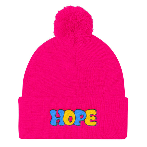 LGBT + HOPE POMPOM BEANIE