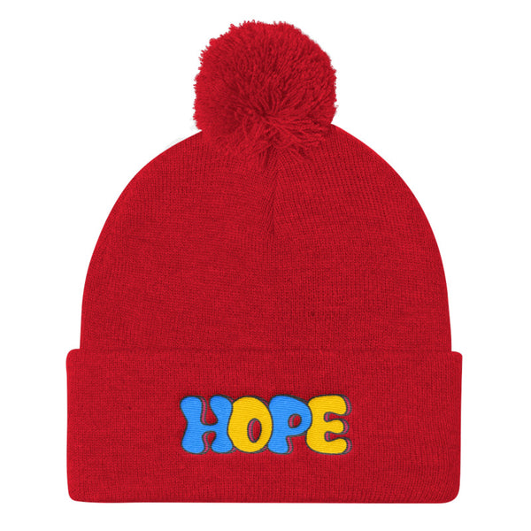 LGBT + HOPE POMPOM BEANIE