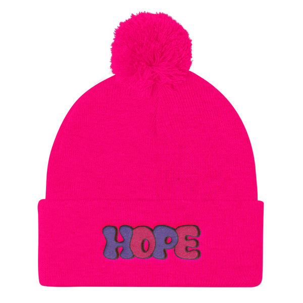 LGBT + HOPE POMPOM BEANIE