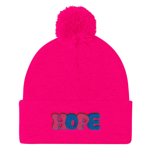 LGBT + HOPE POMPOM BEANIE