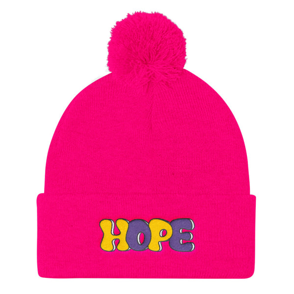 LGBT + HOPE POMPOM BEANIE