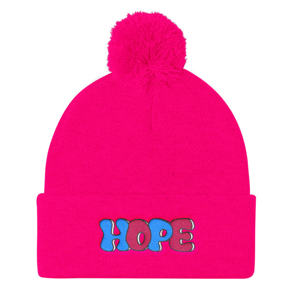 LGBT + HOPE POMPOM BEANIE