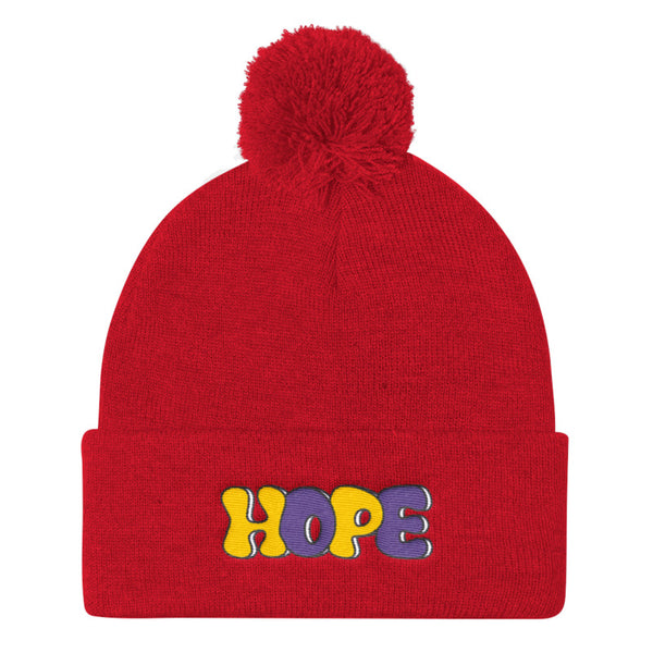 LGBT + HOPE POMPOM BEANIE