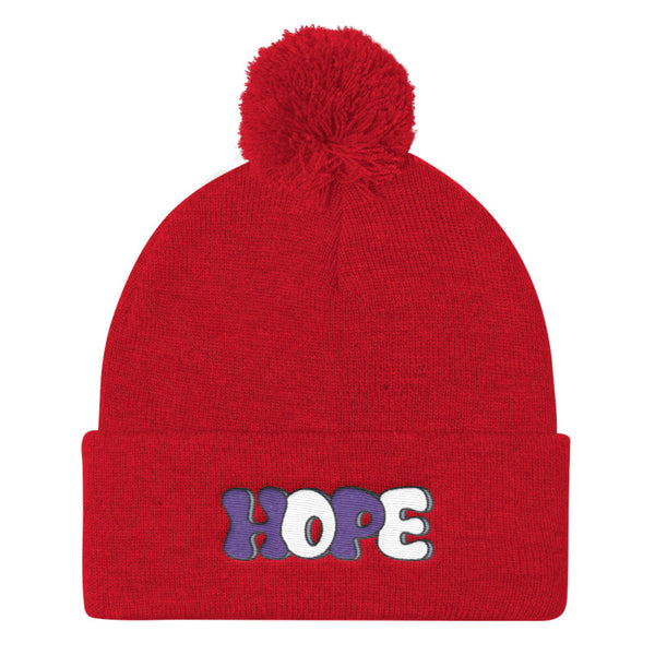 LGBT + HOPE POMPOM BEANIE