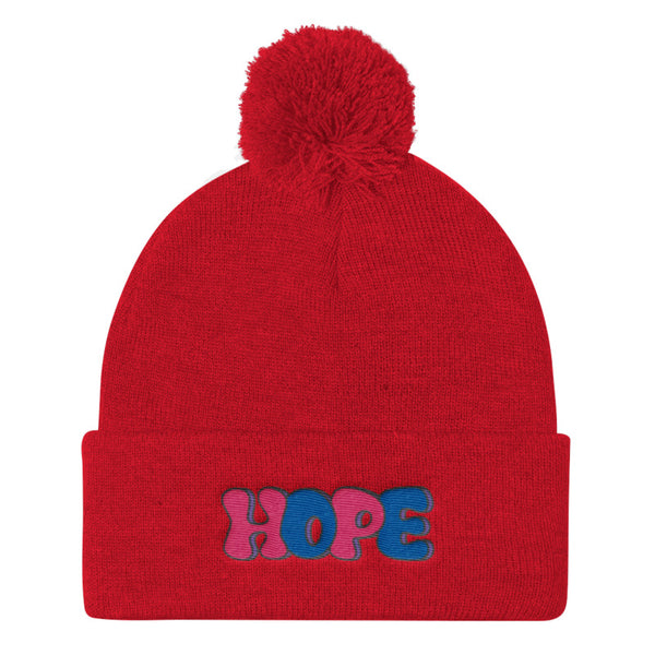LGBT + HOPE POMPOM BEANIE