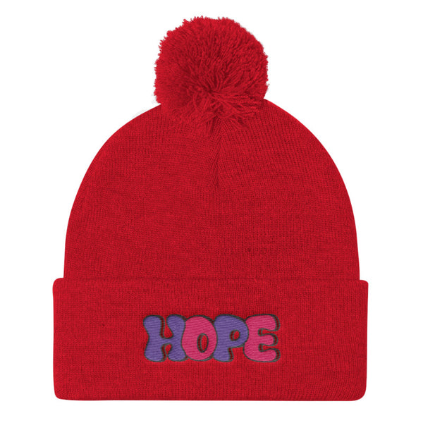 LGBT + HOPE POMPOM BEANIE