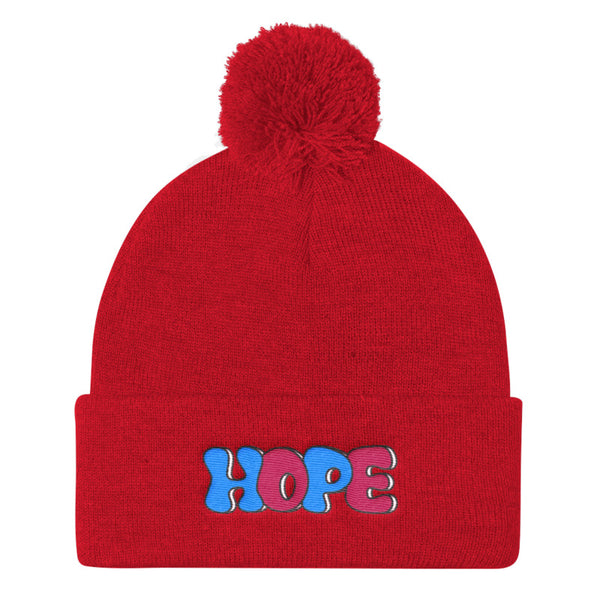 LGBT + HOPE POMPOM BEANIE